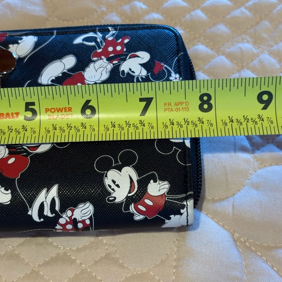Disney Black and Red Mickey Mouse Zip Around Wallet - Picture 11 of 12